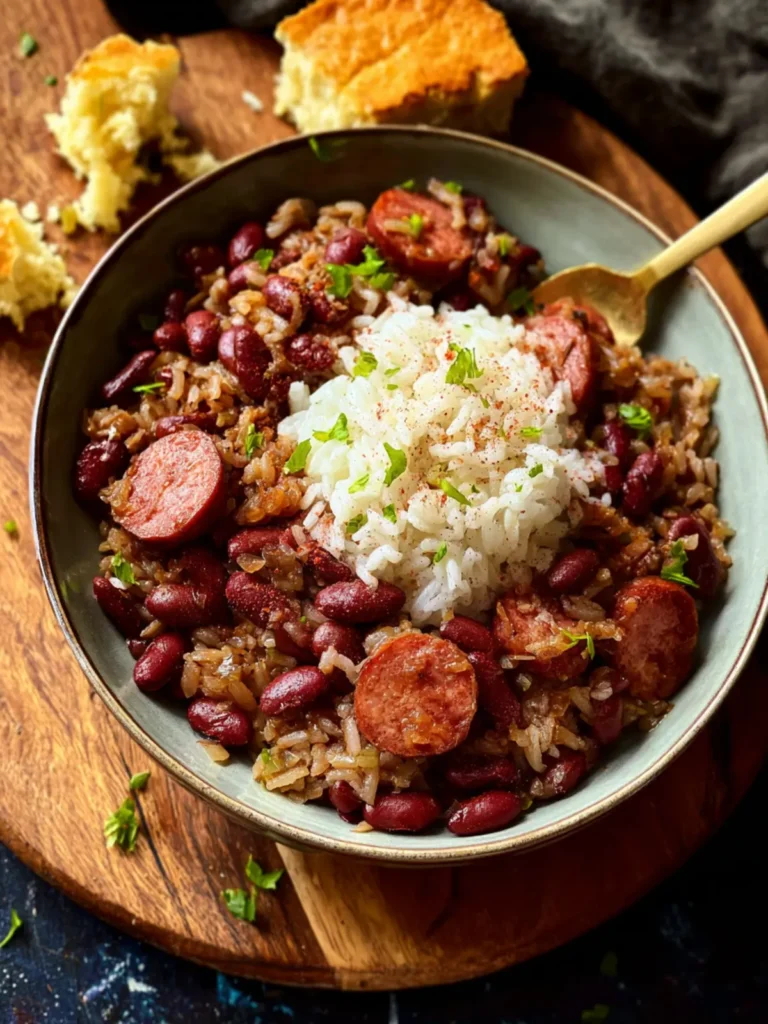 Red Beans and Rice with Smoked Sausage First Image