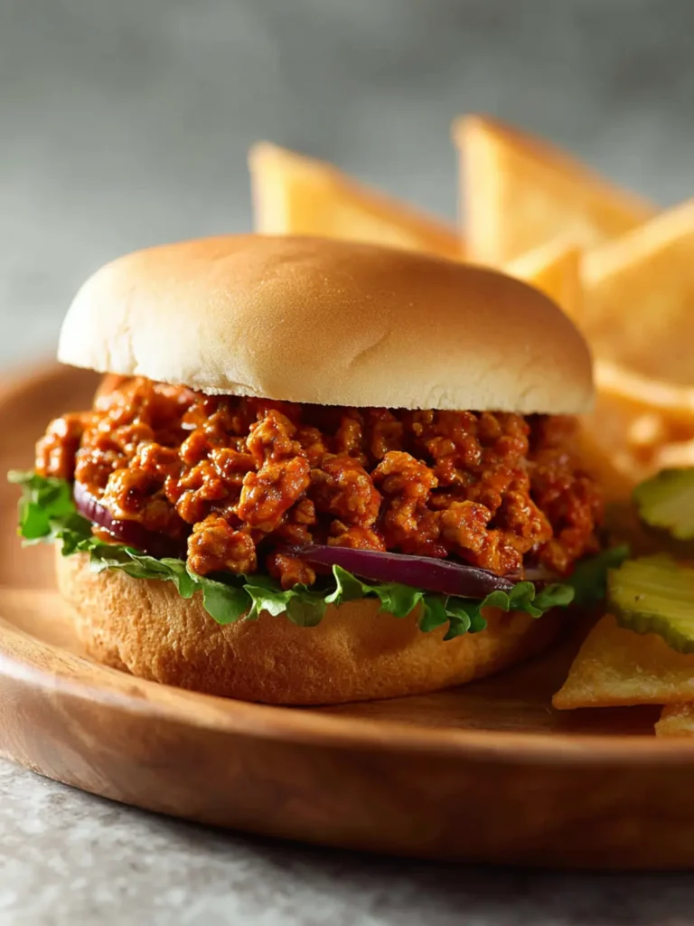 Slow Cooker Ground Turkey Sloppy Joes First Image