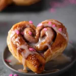 Easy Heart Shaped Cinnamon Rolls for Valentine’s Day (Made With Canned Dough) First Image