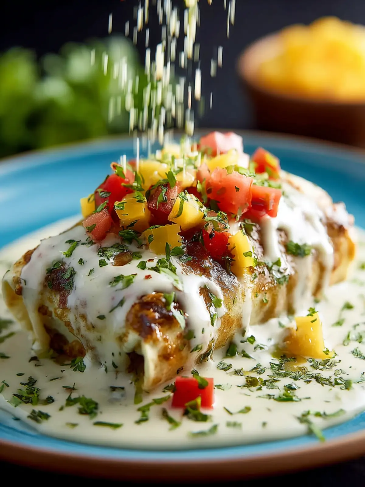 Irresistible Smothered Burritos with Green Chile Sauce First Image