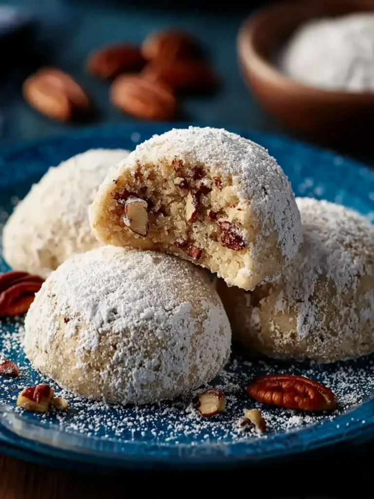 Buttery Pecan Snowball Cookies First Image