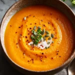 Sweet Potato Carrot Soup Recipe First Image