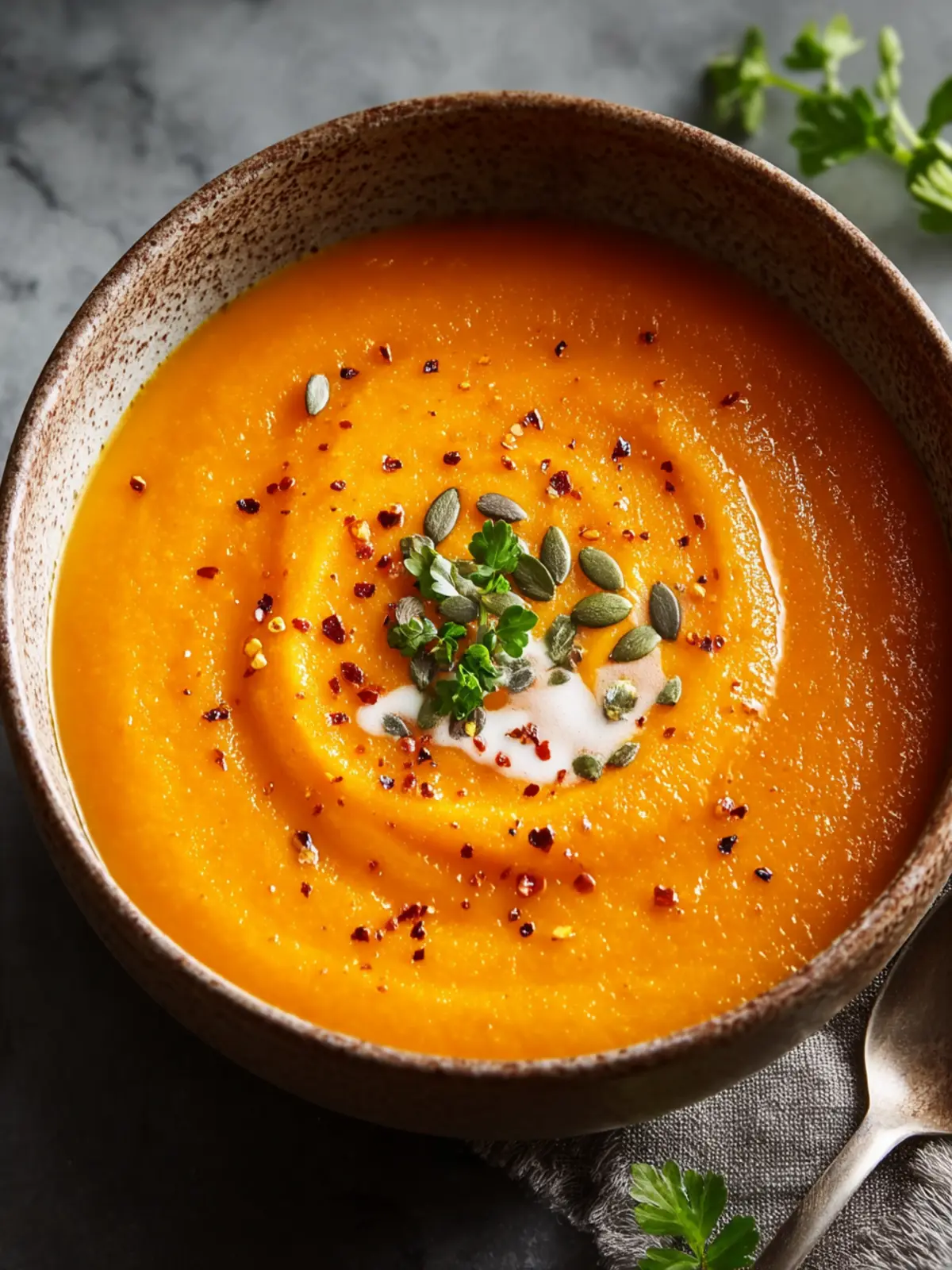 Sweet Potato Carrot Soup Recipe First Image