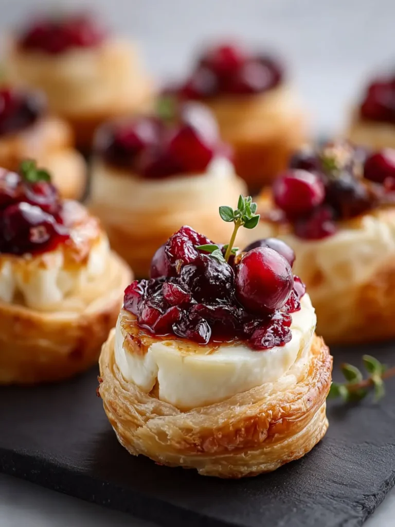 Cranberry Brie Bites Recipe First Image