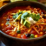 Hearty Crockpot Chicken Tortilla Soup to Warm Your Soul First Image
