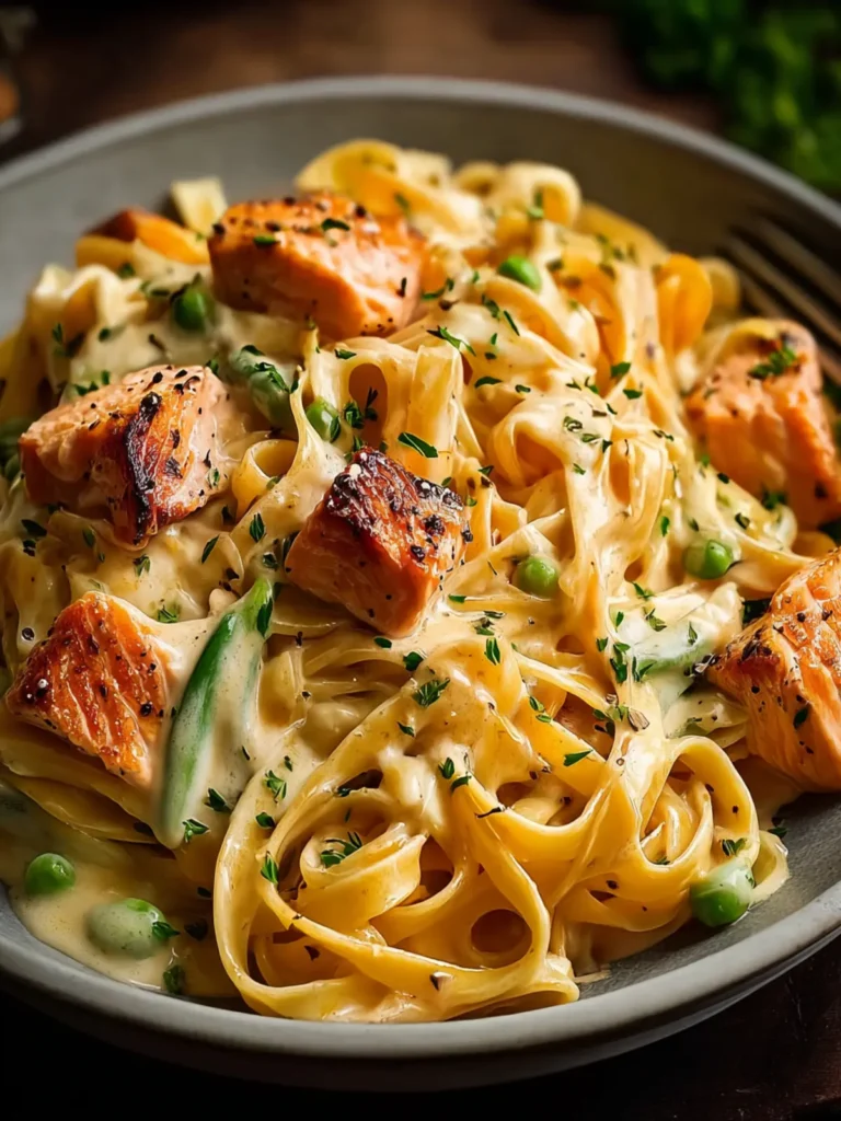 Irresistible Creamy Salmon Pasta Recipe for Cozy Nights First Image