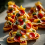 Delicious Christmas Tree Mini Pizzas Recipe for Festive Fun! First Image