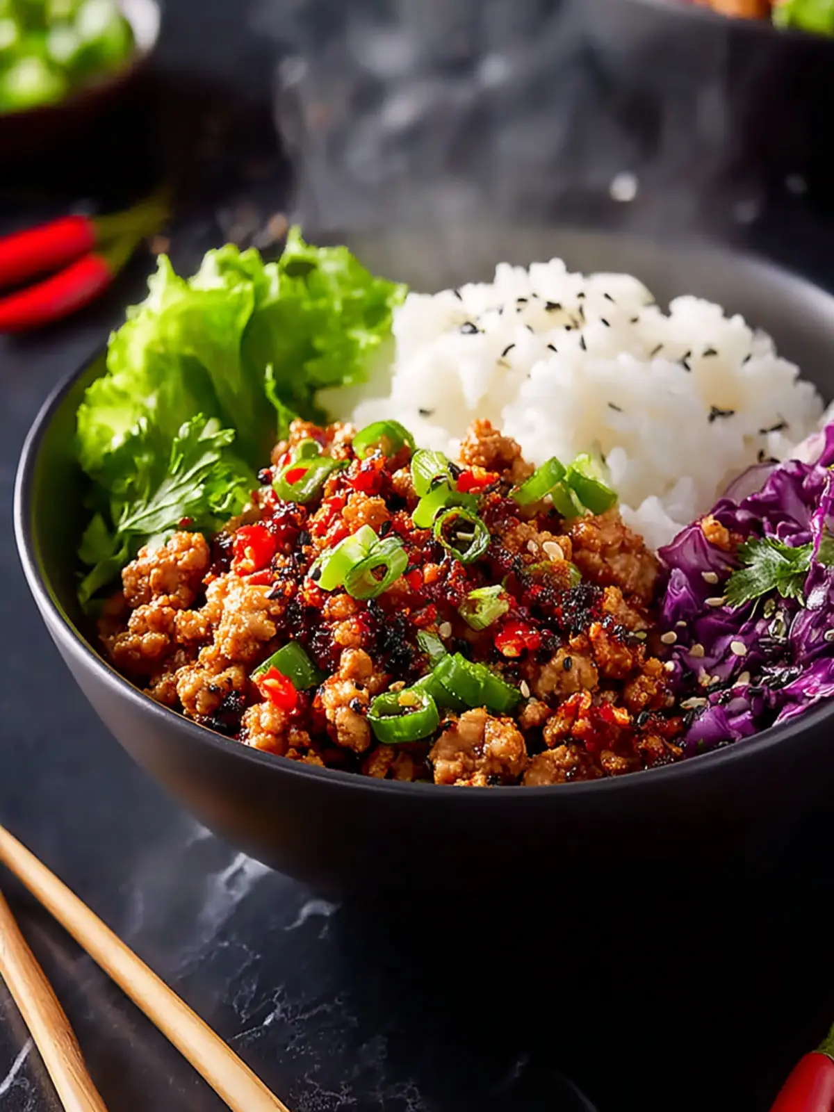 Protein Firecracker Ground Chicken Bowls First Image