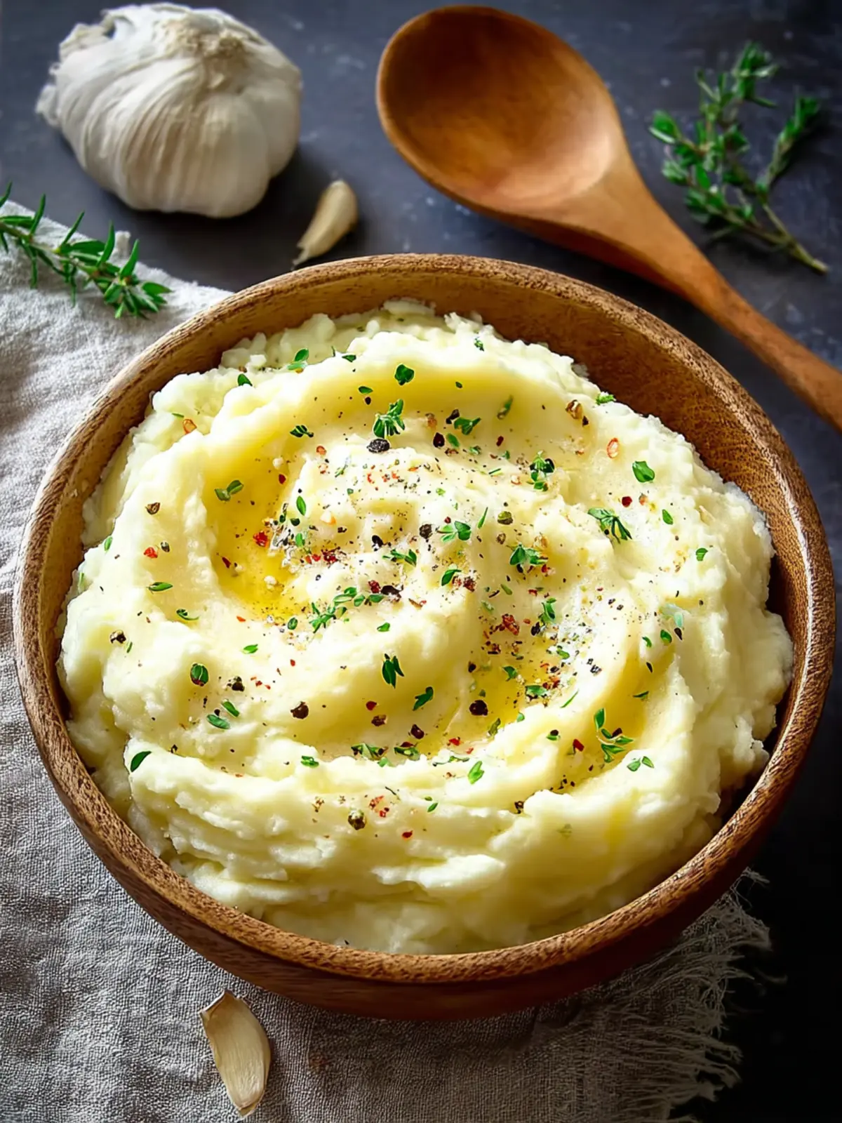 Creamy Garlic Mashed Potatoes (Dairy-Free) Recipe First Image