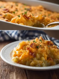 Easy Crockpot Cheesy Potatoes Casserole First Image