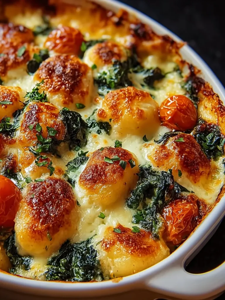 Easy Vegetarian Spinach Ricotta Gnocchi Bake You’ll Love First Image