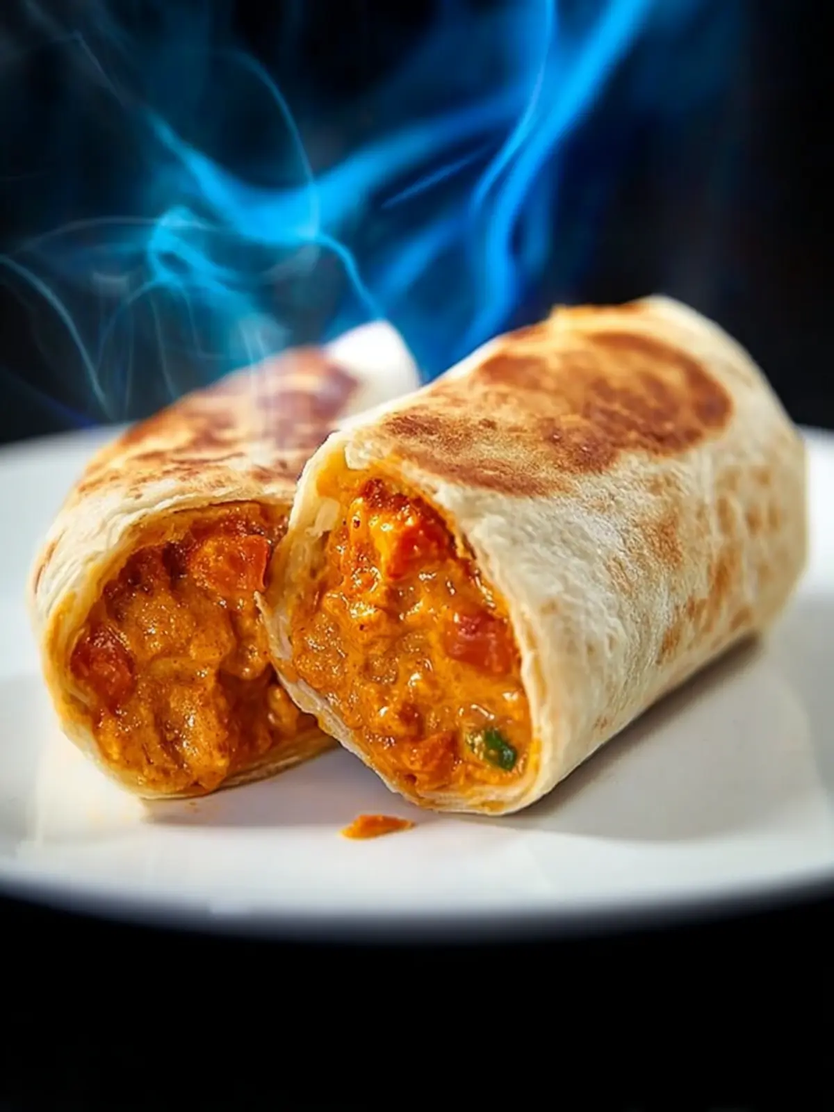 Frozen Burrito in Air Fryer First Image