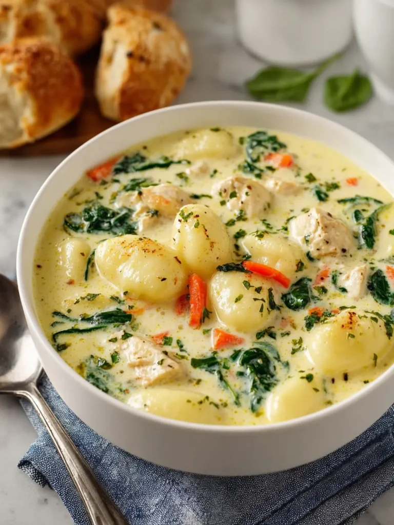 Olive Garden Copycat Chicken Gnocchi Soup First Image