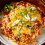 Crock Pot Chicken Enchilada Casserole First Image