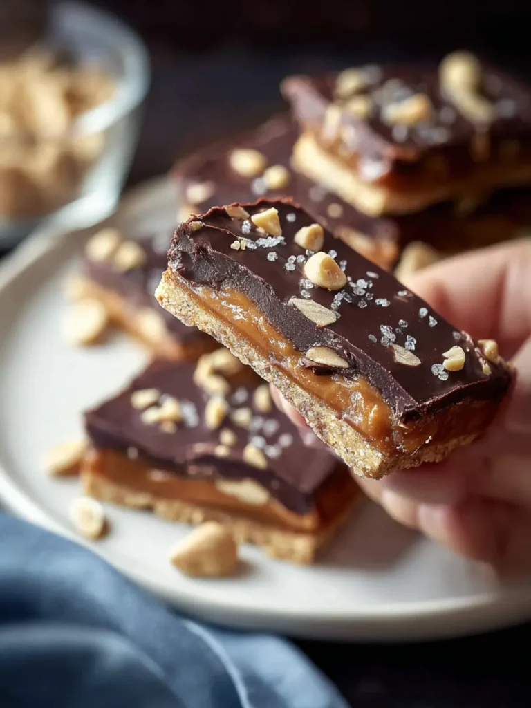 Easy Date Snickers Bars (Healthy Dessert Recipe) First Image