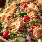 Easy Salmon and Quinoa Salad with Lemon Vinaigrette First Image