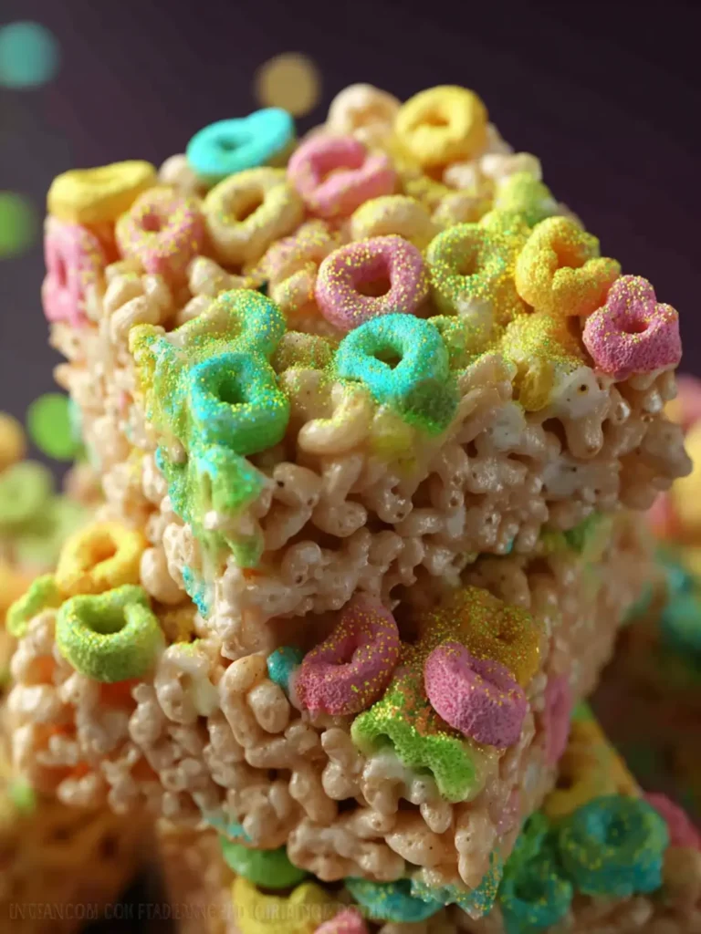Lucky Charms Rice Krispie Treats (Soft & Gooey!) First Image