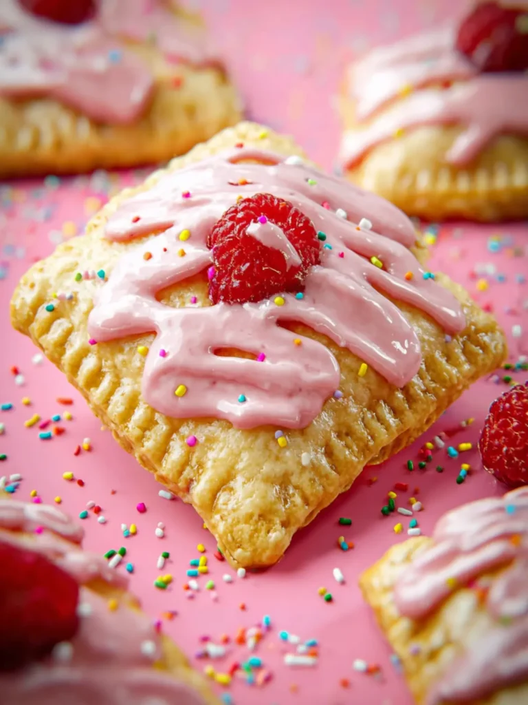 Raspberry Pop Tart Cookies (Soft, Frosted & Filled!) First Image