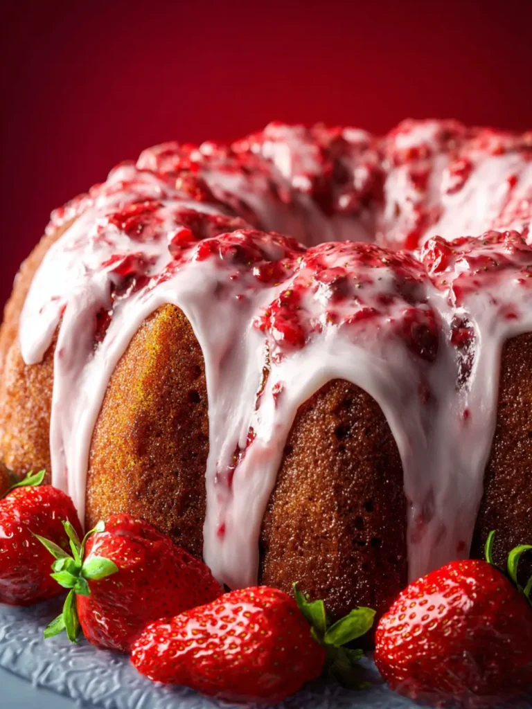 Strawberry Bundt Cake First Image