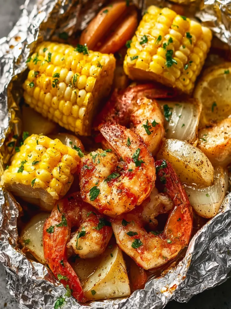 Easy Shrimp Boil Foil Packs: Deliciously Simple Summer Meal First Image
