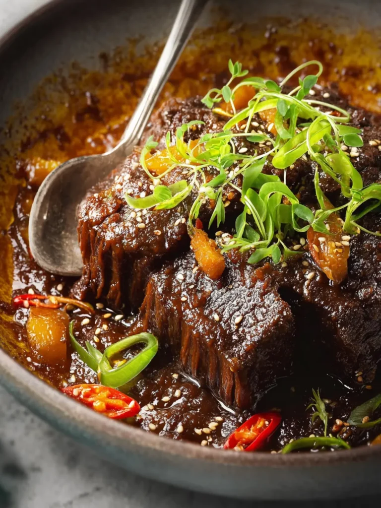 Orange Sesame Ginger Braised Beef Recipe First Image