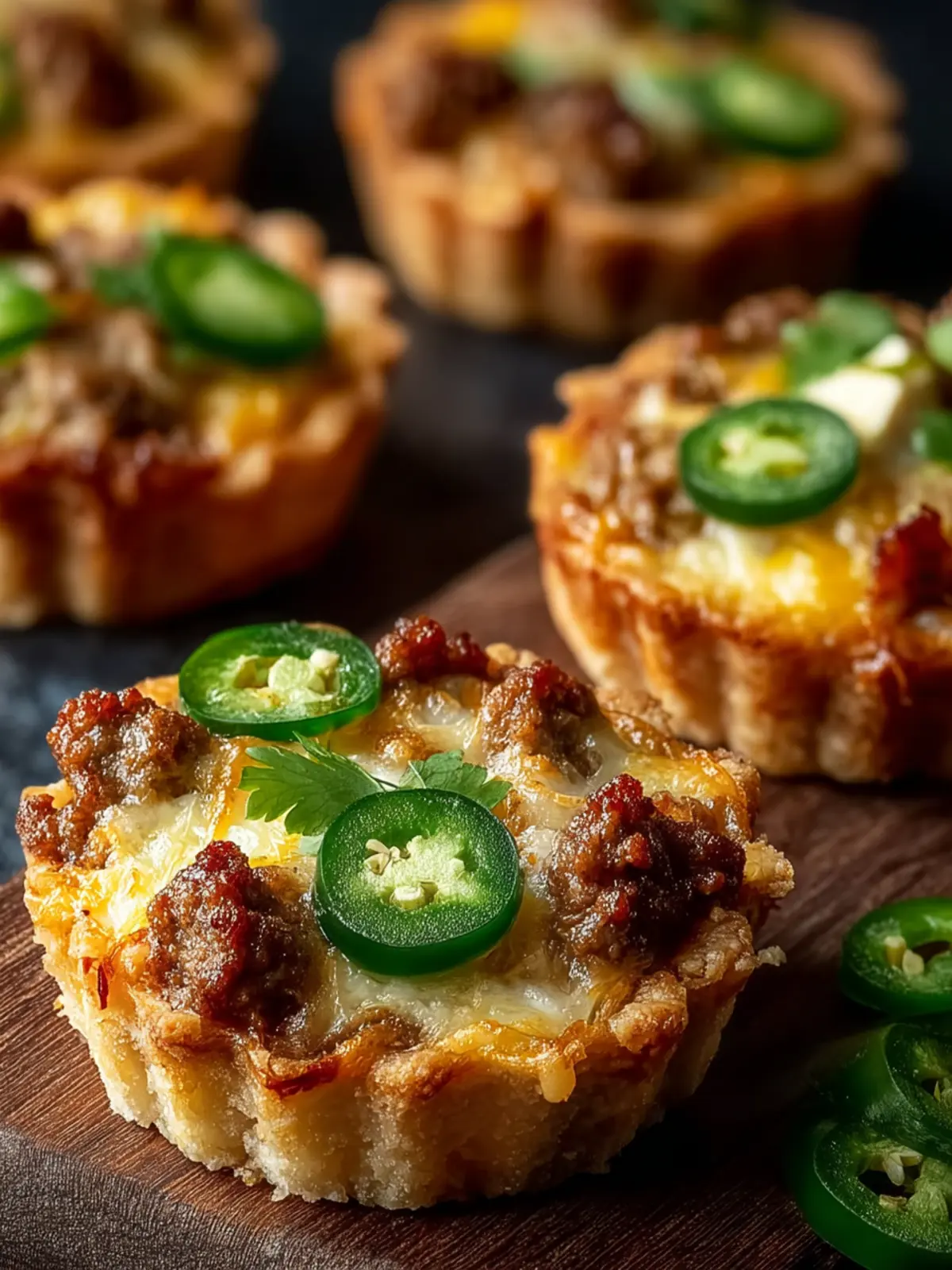 Sausage Jalapeno Cheese Tarts First Image