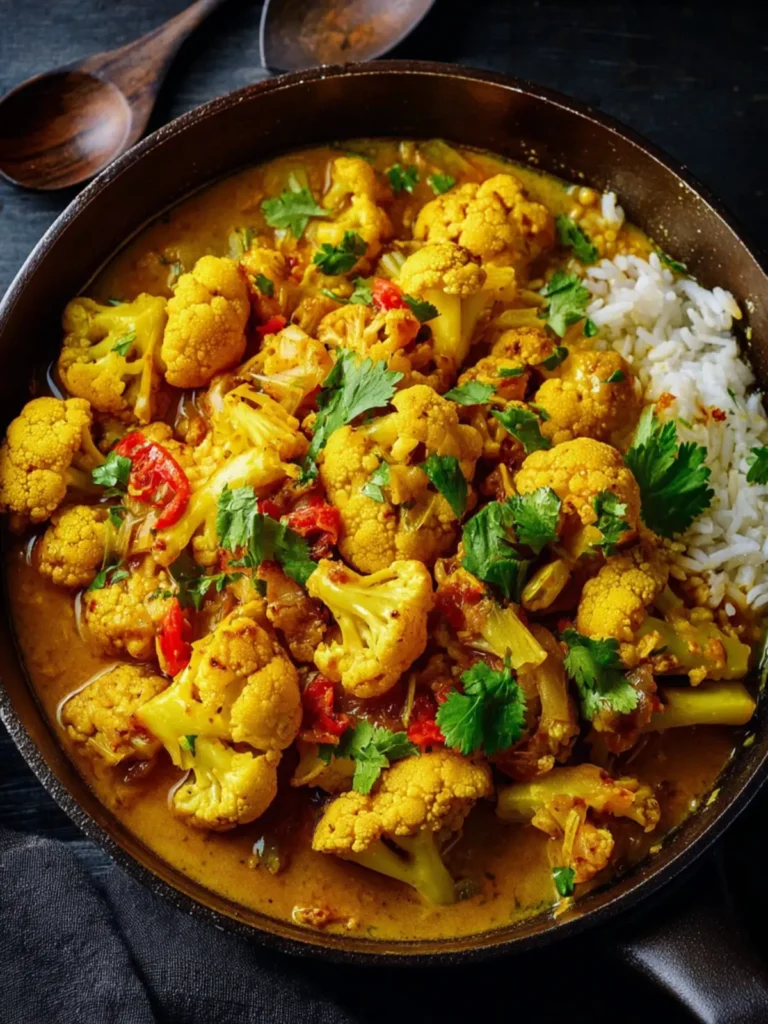 Turmeric Coconut Cauliflower Curry Recipe First Image