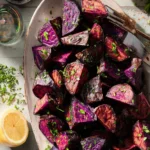 Roasted Purple Sweet Potatoes First Image