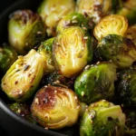 garlic roasted Brussels sprouts First Image