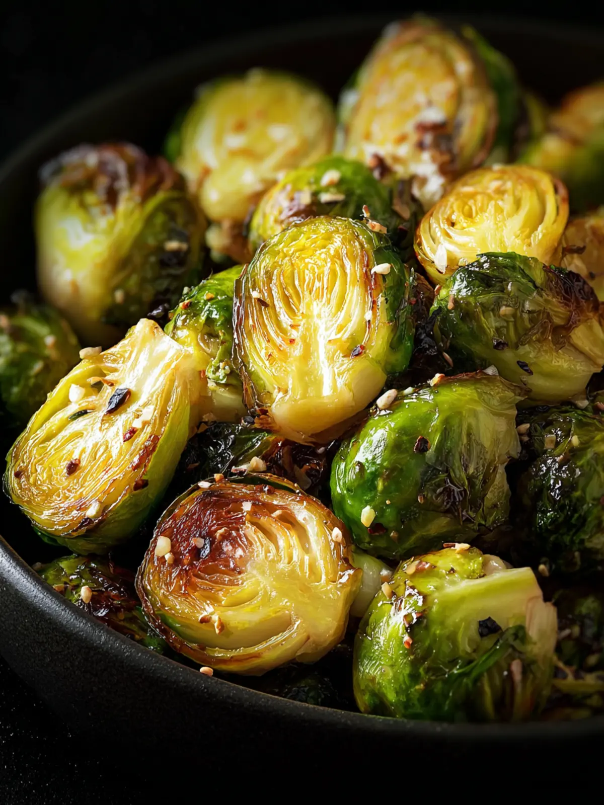 garlic roasted Brussels sprouts First Image