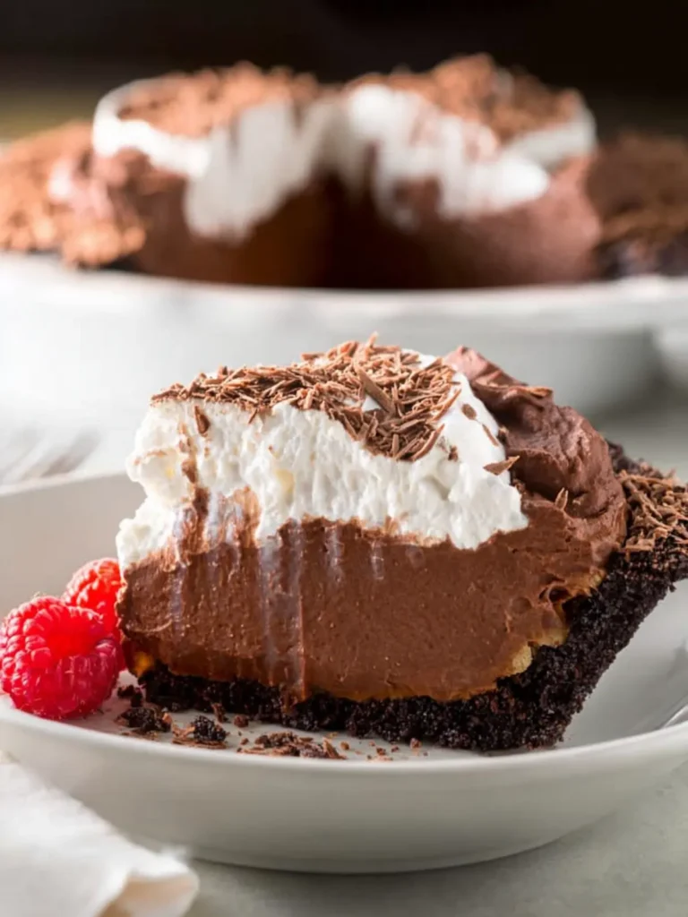 no bake chocolate pudding pie First Image